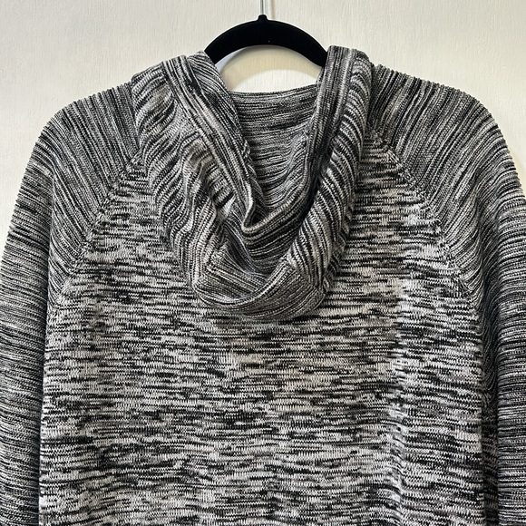 INC MENS MARLED HODDIE POLL OVER SWEATER LONG SLEEVE GREY UNISEX SIZE XL - Picture 4 of 10